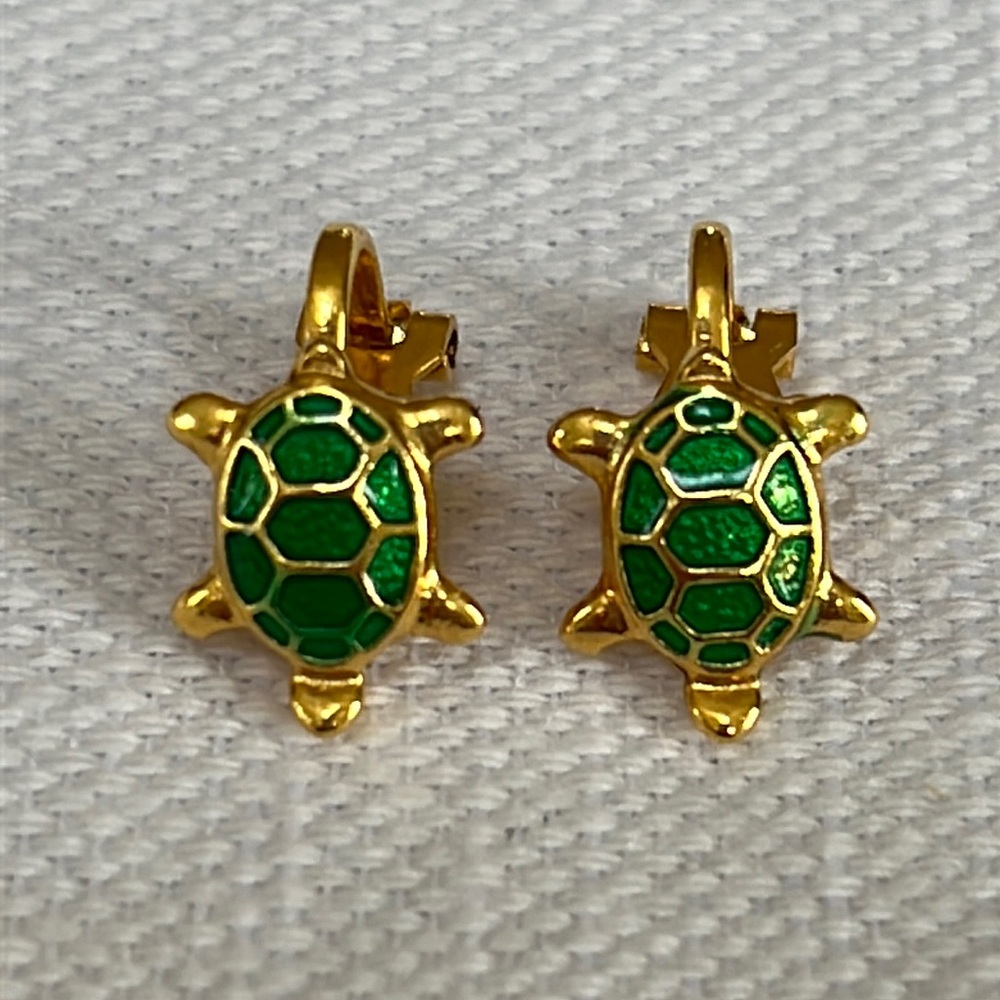 Clip-on Turtle Earrings